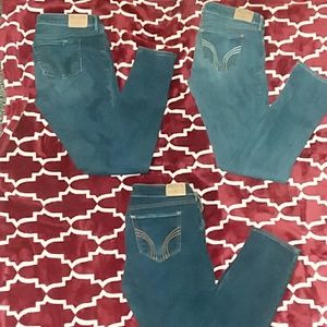 Three pairs of Hollister Skinny jeans!